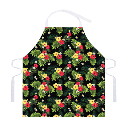 Tropical Hibiscus Aloha Pattern Print Adjustable Apron