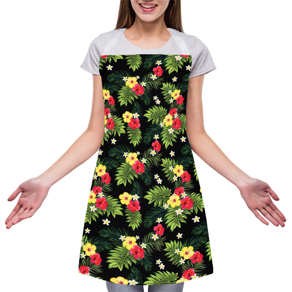Tropical Hibiscus Aloha Pattern Print Adjustable Apron