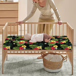 Tropical Hibiscus Aloha Pattern Print Baby Crib Sheet
