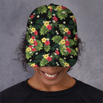 Tropical Hibiscus Aloha Pattern Print Baseball Cap