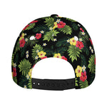 Tropical Hibiscus Aloha Pattern Print Baseball Cap