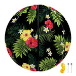 Tropical Hibiscus Aloha Pattern Print Basketball