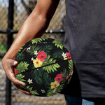 Tropical Hibiscus Aloha Pattern Print Basketball