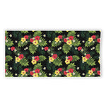 Tropical Hibiscus Aloha Pattern Print Beach Towel