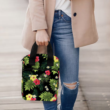 Tropical Hibiscus Aloha Pattern Print Bible Tote Bag
