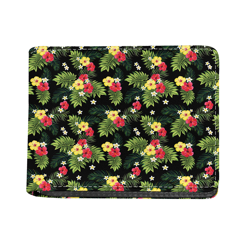 Tropical Hibiscus Aloha Pattern Print Bifold Wallet