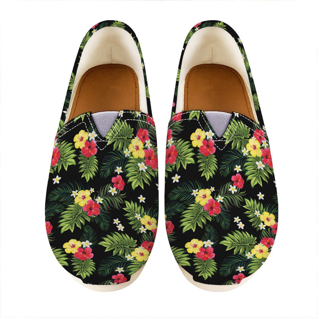 Tropical Hibiscus Aloha Pattern Print Casual Shoes