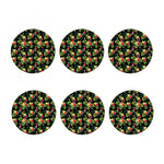 Tropical Hibiscus Aloha Pattern Print Coaster Set