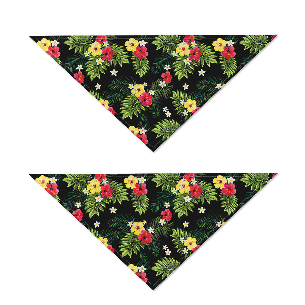 Tropical Hibiscus Aloha Pattern Print Dog Bandana
