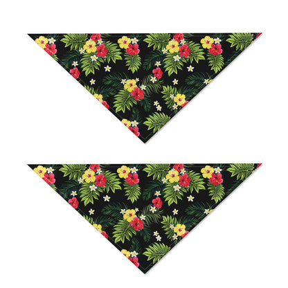 Tropical Hibiscus Aloha Pattern Print Dog Bandana