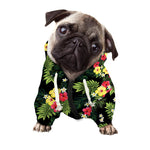 Tropical Hibiscus Aloha Pattern Print Dog Zip Up Hoodie