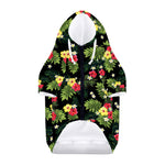Tropical Hibiscus Aloha Pattern Print Dog Zip Up Hoodie