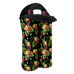 Tropical Hibiscus Aloha Pattern Print Double Neoprene Wine Tote