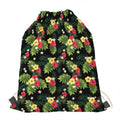 Tropical Hibiscus Aloha Pattern Print Drawstring Bag