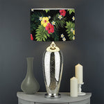 Tropical Hibiscus Aloha Pattern Print Drum Lamp Shade