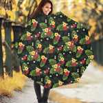 Tropical Hibiscus Aloha Pattern Print Foldable Umbrella