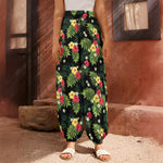 Tropical Hibiscus Aloha Pattern Print Harem Pants