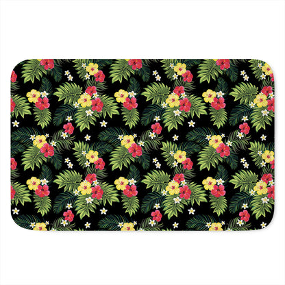 Tropical Hibiscus Aloha Pattern Print Indoor Door Mat