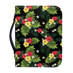 Tropical Hibiscus Aloha Pattern Print Leather Bible Cover