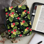 Tropical Hibiscus Aloha Pattern Print Leather Bible Cover