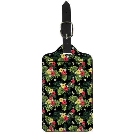 Tropical Hibiscus Aloha Pattern Print Luggage Tag
