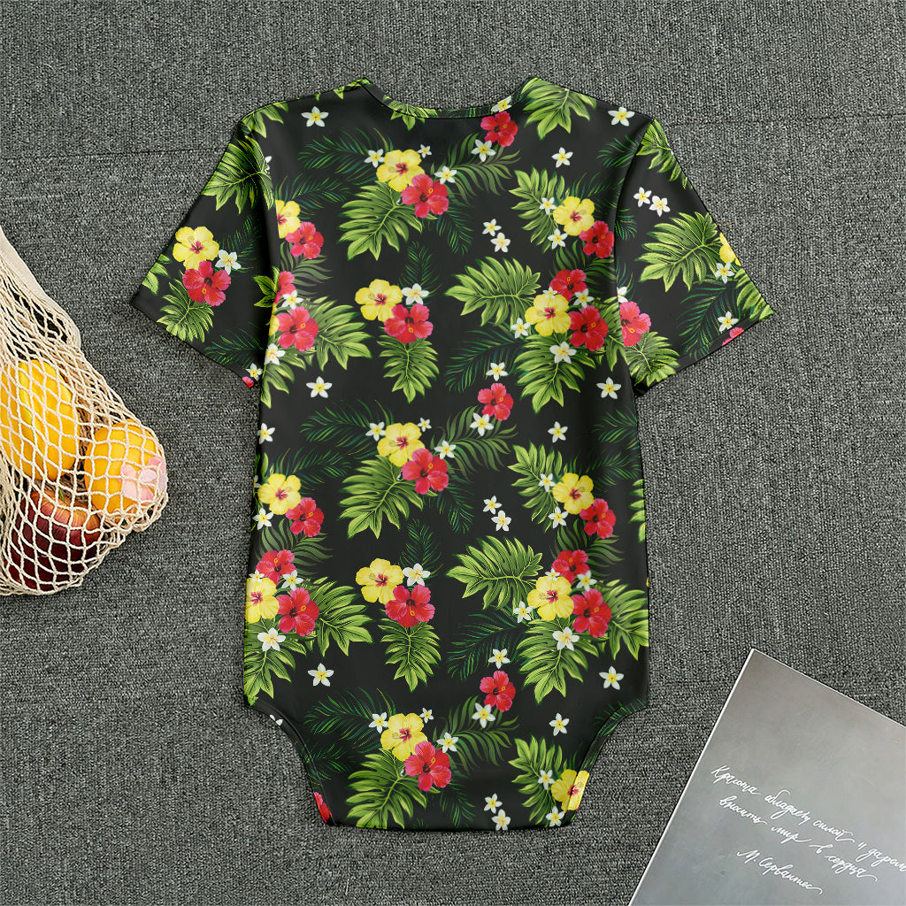 Tropical Hibiscus Aloha Pattern Print Men's Bodysuit