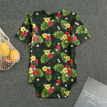Tropical Hibiscus Aloha Pattern Print Men's Bodysuit