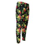 Tropical Hibiscus Aloha Pattern Print Men's Compression Pants