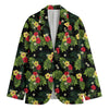 Tropical Hibiscus Aloha Pattern Print Men's Cotton Blazer