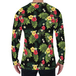 Tropical Hibiscus Aloha Pattern Print Men's Long Sleeve T-Shirt