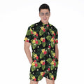 Tropical Hibiscus Aloha Pattern Print Men's Romper