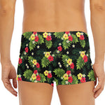 Tropical Hibiscus Aloha Pattern Print Men's Short Boxer Briefs
