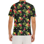 Tropical Hibiscus Aloha Pattern Print Men's Short Sleeve Rash Guard
