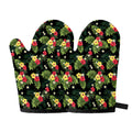 Tropical Hibiscus Aloha Pattern Print Oven Mitts