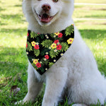 Tropical Hibiscus Aloha Pattern Print Over The Collar Dog Bandana