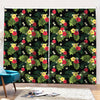 Tropical Hibiscus Aloha Pattern Print Pencil Pleat Curtains