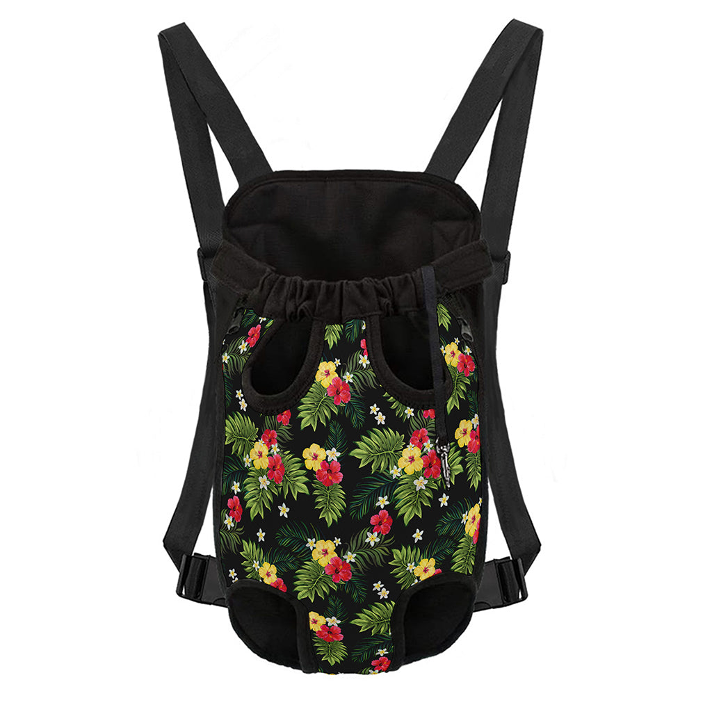 Tropical Hibiscus Aloha Pattern Print Pet Carrier Backpack