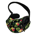 Tropical Hibiscus Aloha Pattern Print Pet Sling Carrier