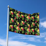 Tropical Hibiscus Aloha Pattern Print Polyester Flag