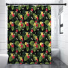 Tropical Hibiscus Aloha Pattern Print Premium Shower Curtain