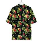 Tropical Hibiscus Aloha Pattern Print Rayon Hawaiian Shirt