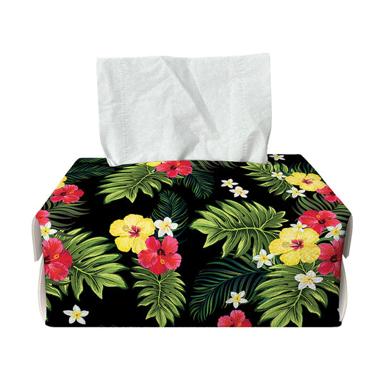 Tropical Hibiscus Aloha Pattern Print Rectangle Tissue Box Cover