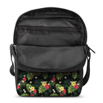 Tropical Hibiscus Aloha Pattern Print Rectangular Crossbody Bag
