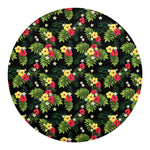 Tropical Hibiscus Aloha Pattern Print Round Blanket