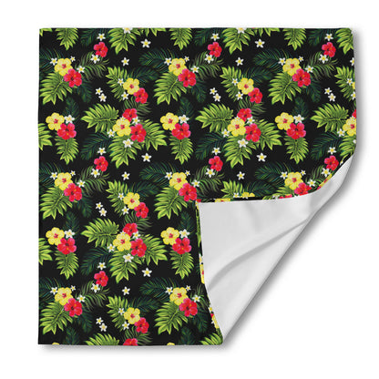 Tropical Hibiscus Aloha Pattern Print Silk Bandana