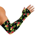 Tropical Hibiscus Aloha Pattern Print Sun Protection Arm Sleeves