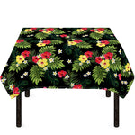 Tropical Hibiscus Aloha Pattern Print Tablecloth