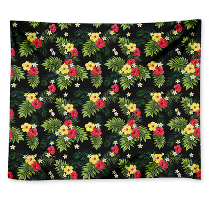Tropical Hibiscus Aloha Pattern Print Tapestry