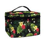 Tropical Hibiscus Aloha Pattern Print Travel Makeup Bag