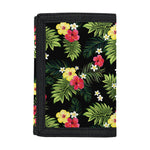 Tropical Hibiscus Aloha Pattern Print Trifold Wallet